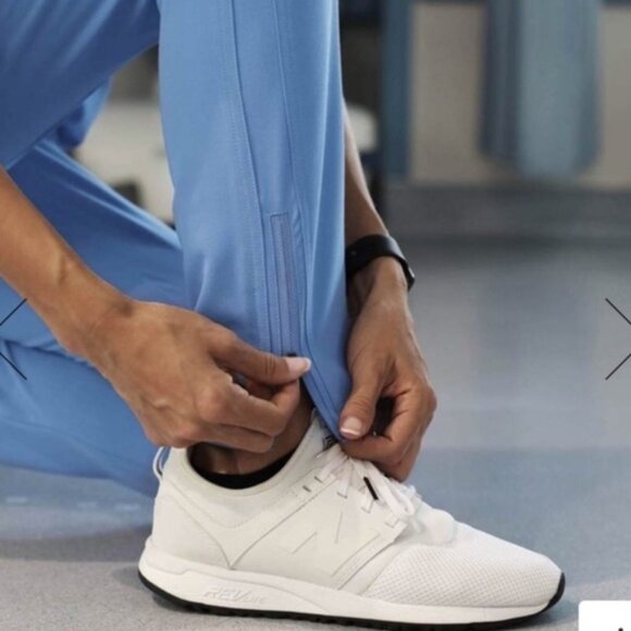 Figs Limited Edition Kayne Moto Jogger Scrub Pants Ceil Blue XXS - Picture 6 of 7